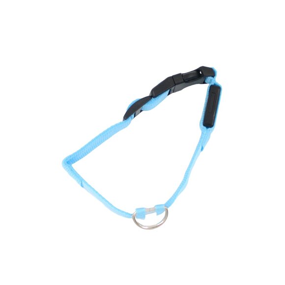 Medium Blue Adjustable Glow-In-The-Dark Dog Collar - Picture 3 of 4